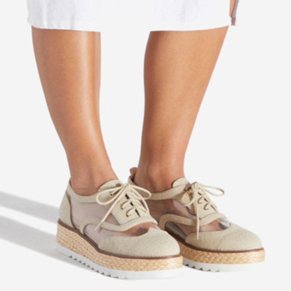 🆕 Cutout Oxford Flatforms Platforms